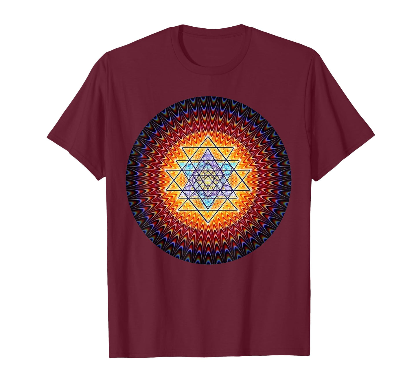 Sacred Sri Yantra Shirt - Mandala Mystical Diagram T-Shirt