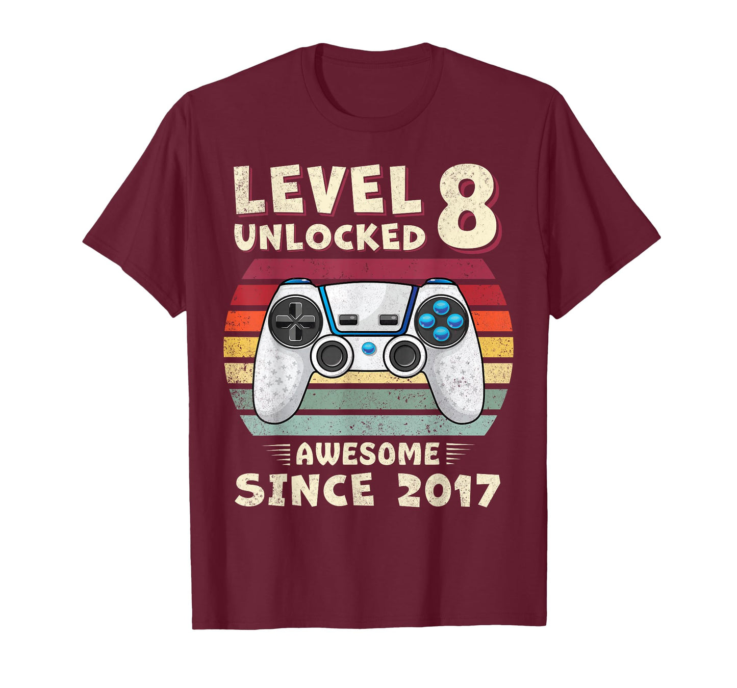 8 Year Old BDay Decorations Son Boy 8yr 2017 8th Birthday T-Shirt