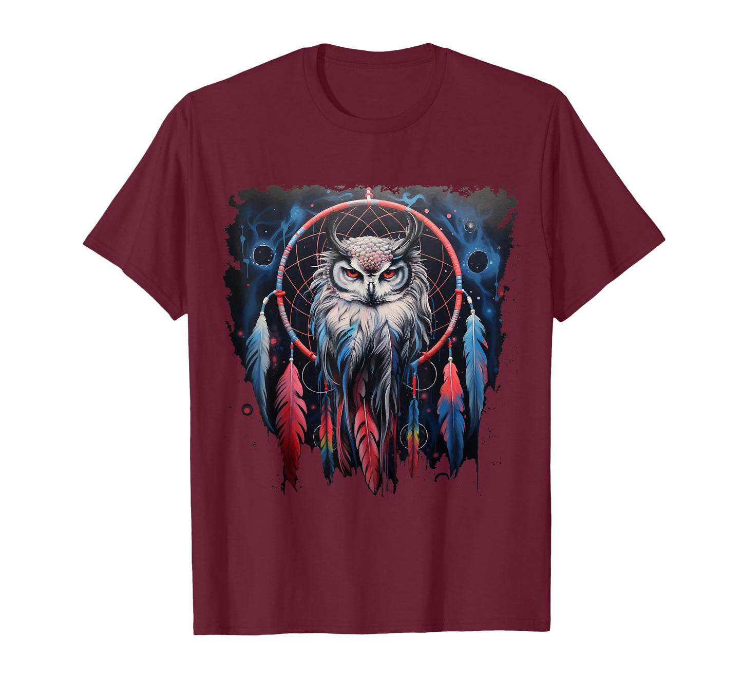 Owl T-Shirt Dream Catcher Spiritual Dream Catcher Owl T-Shirt