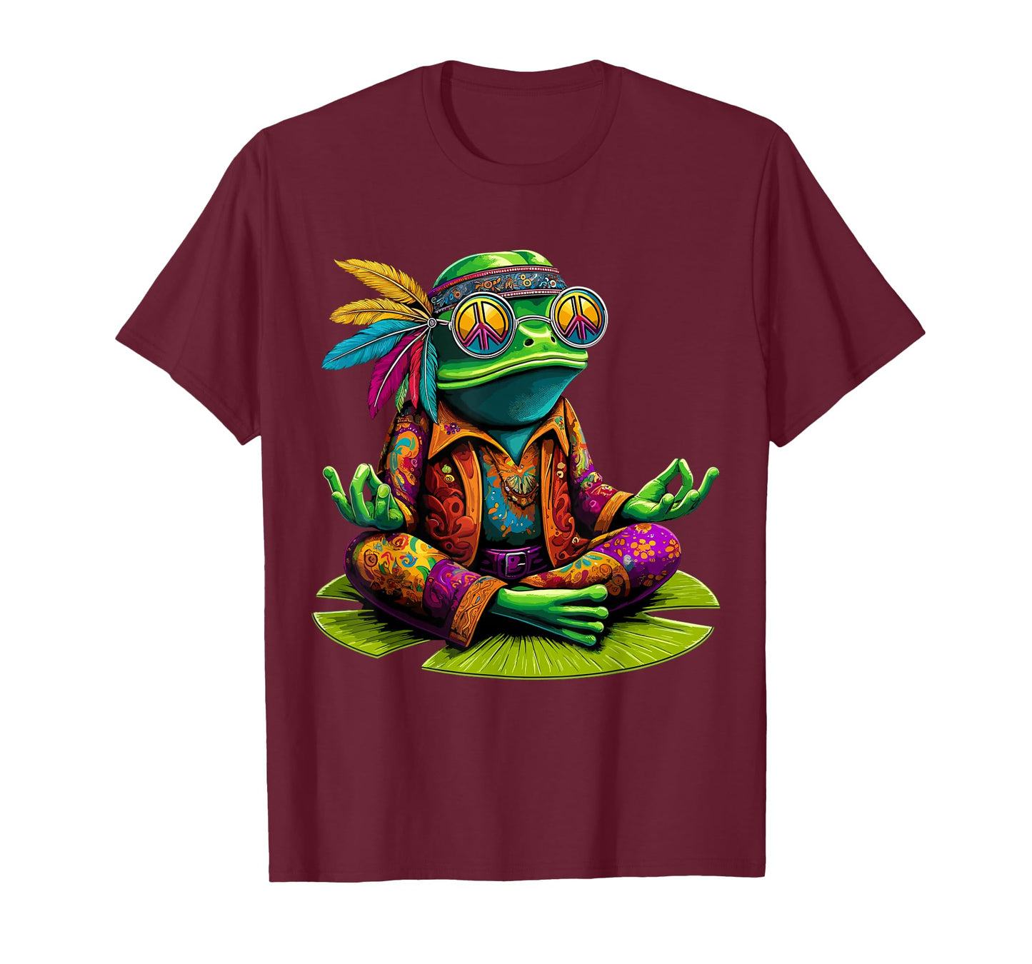 Frog Peace Sign Hippie Frog T-Shirt