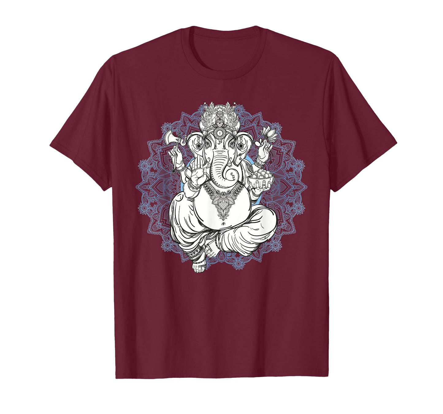 Hindu Elephant God Ganesha Tshirt - Oriental India Henna Tee T-Shirt