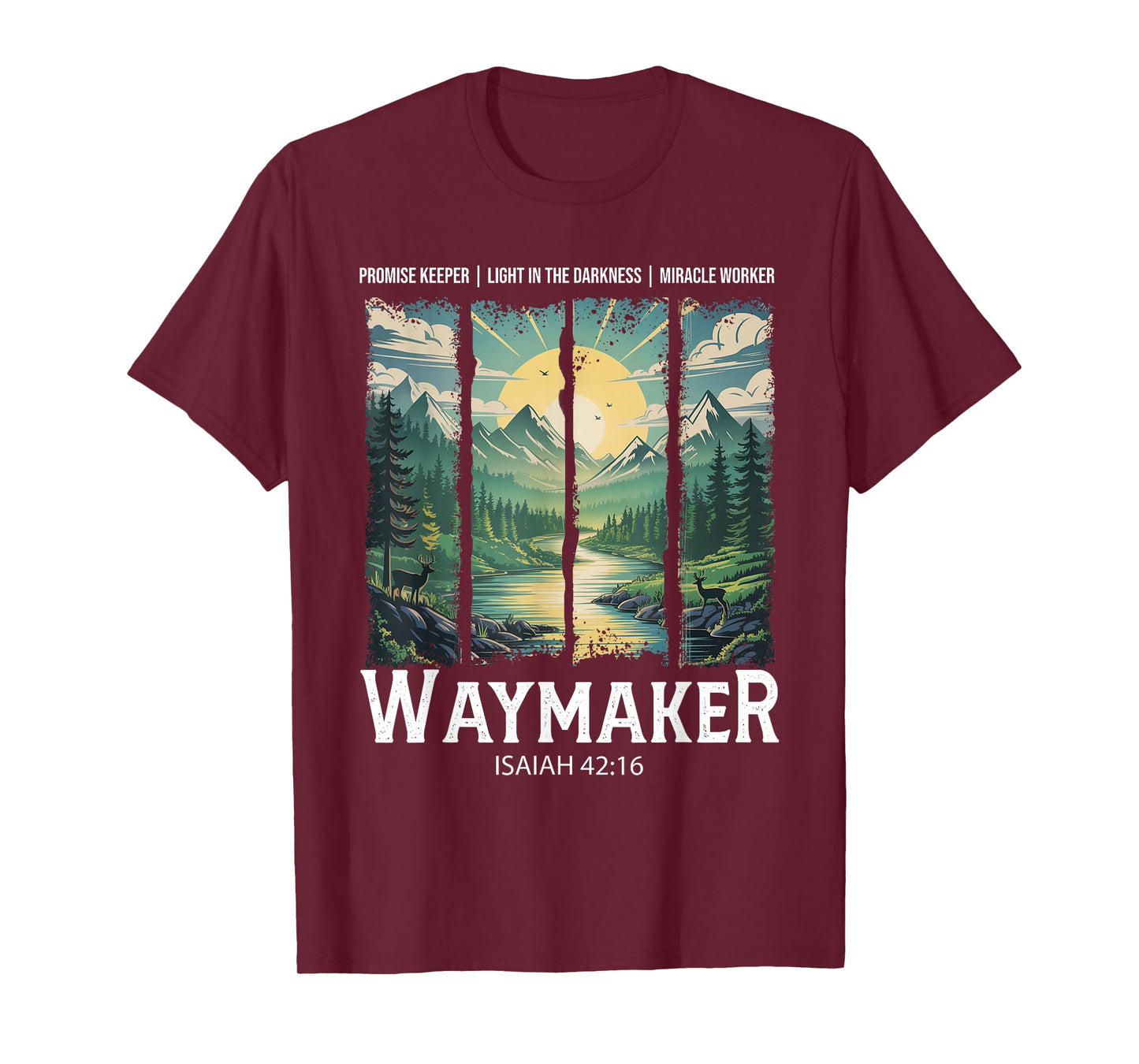 Vintage Waymaker Promise Keeper Miracle Worker Christian T-Shirt