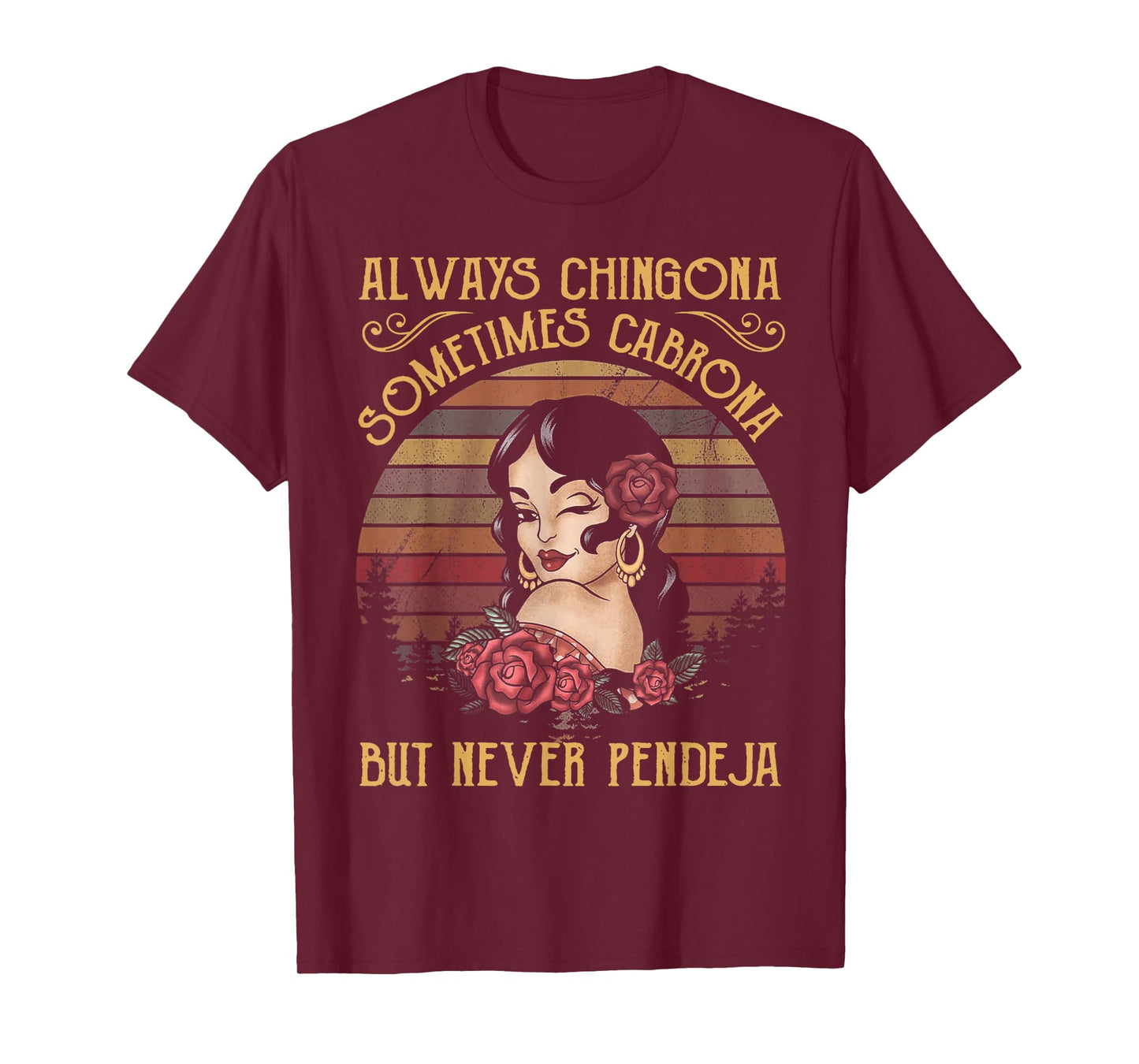 Always Chingona Sometimes Cabrona Black Women's Yoga T-Shirt