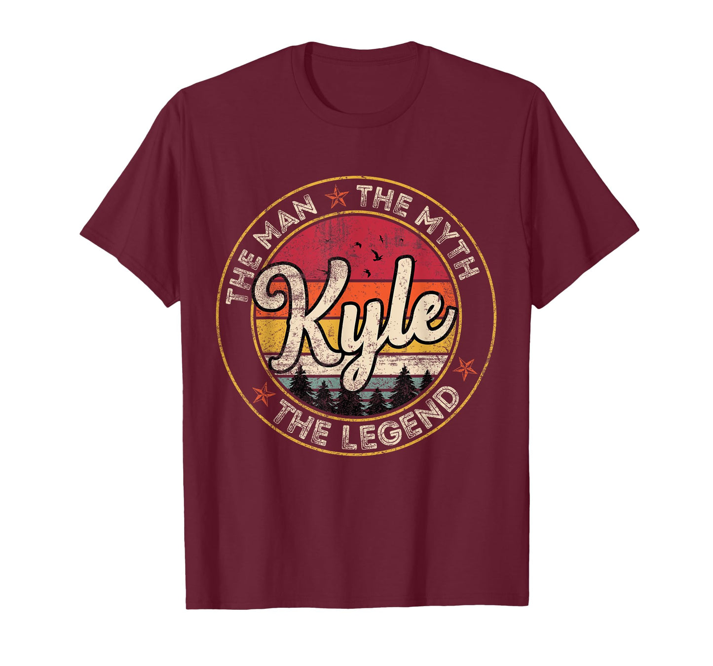 Kyle The Man The Myth The Legend Personalized Name T-Shirt