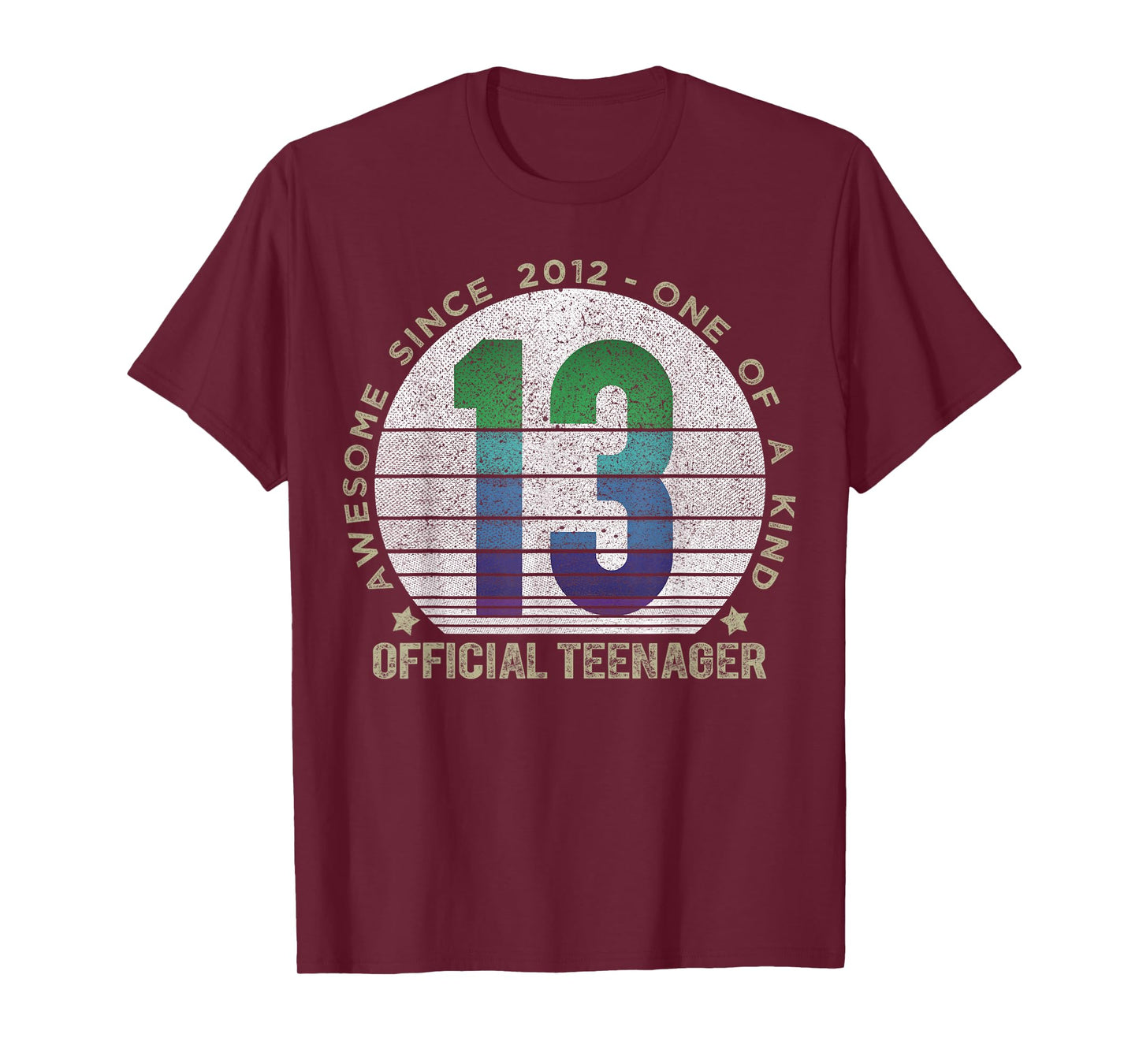 Official Teenager 13 Year Old Gifts Vintage 13th Birthday T-Shirt