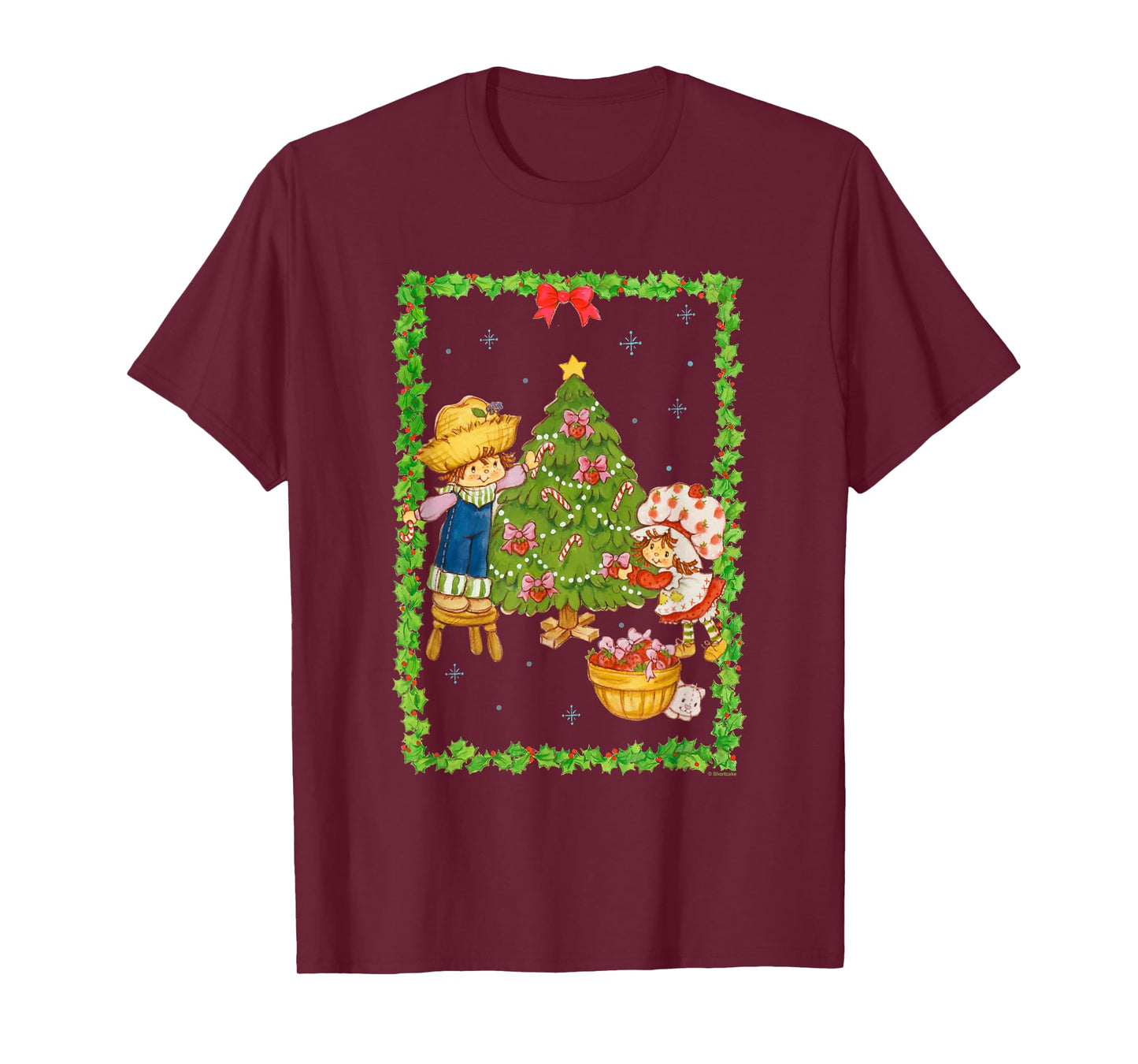 Strawberry Shortcake Huckleberry Pie Christmas Tree Poster T-Shirt