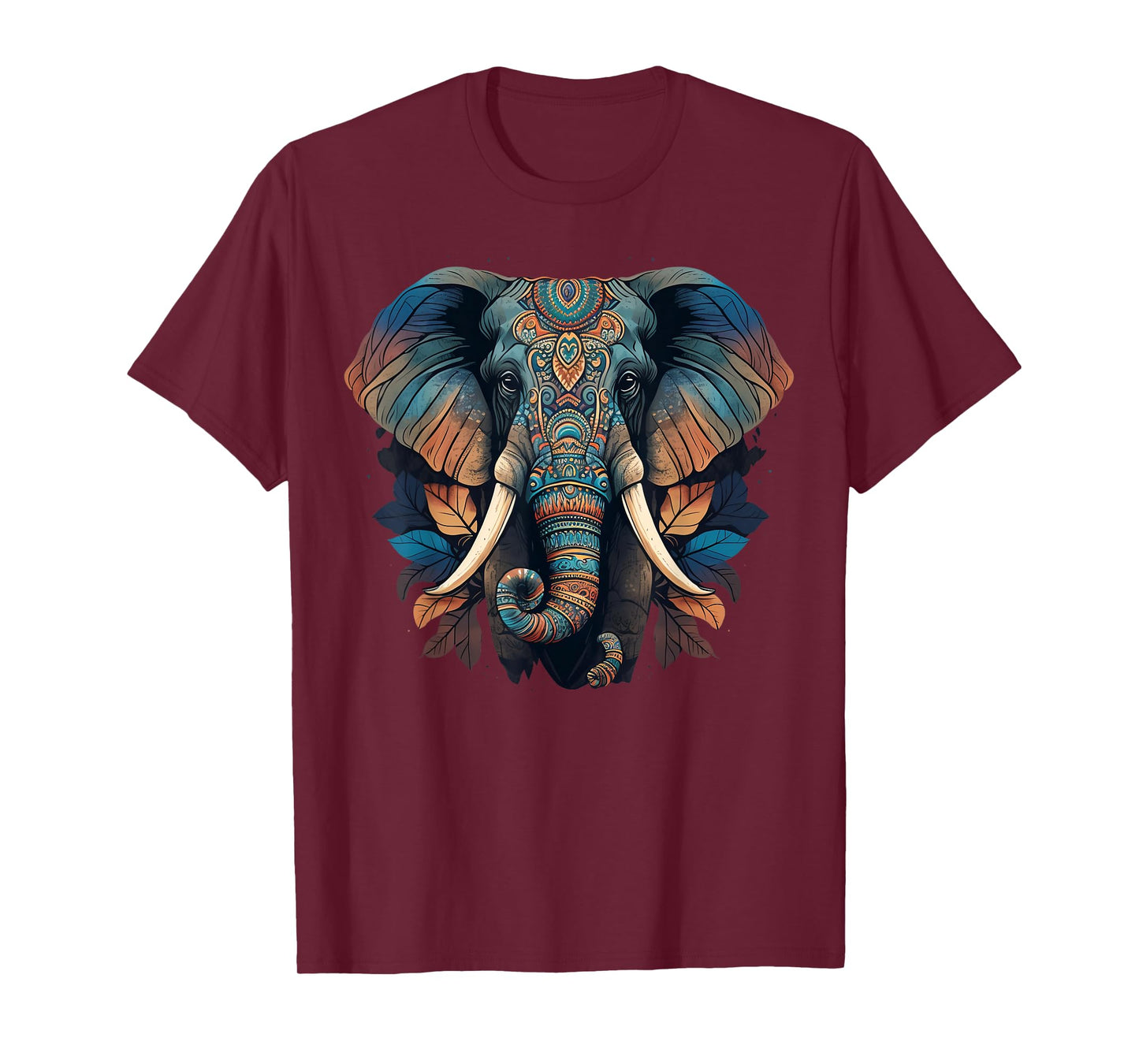 Geometry Elephant Mandala Art T-Shirt