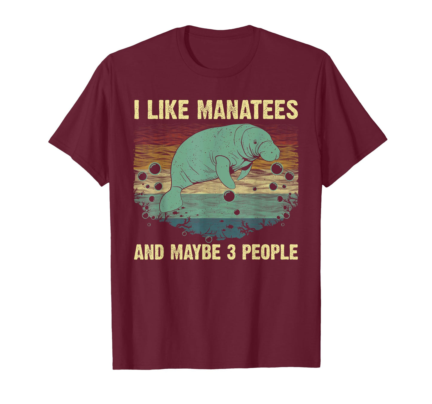 Funny Manatee Design For Men Women Toddlers Manatee Lover T-Shirt