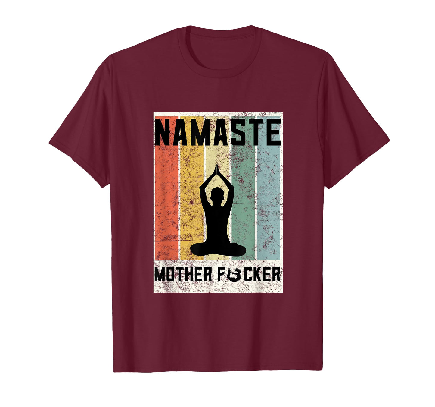 Retro Yoga Lovers Gift Ideas Namaste Mother F Let That Shit T-Shirt