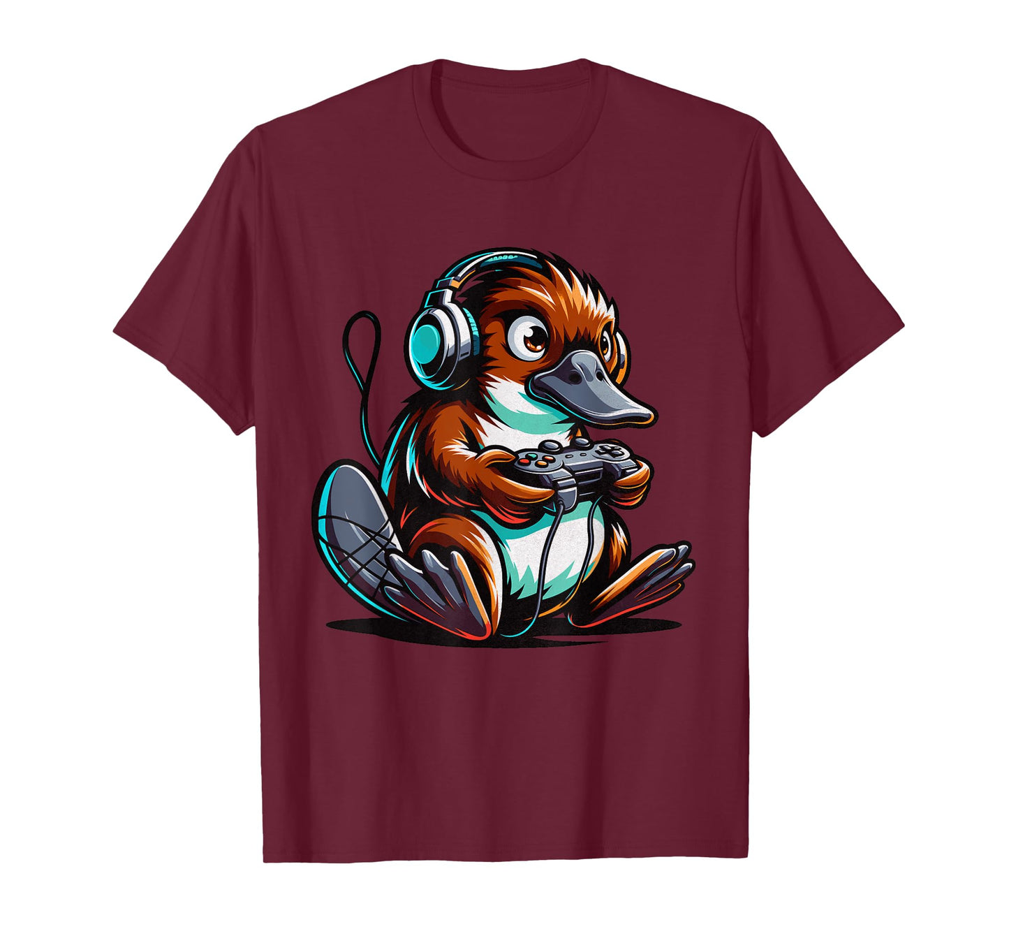 Platypus Shirt Kids Funny Platypus and Video Games Lover T-Shirt
