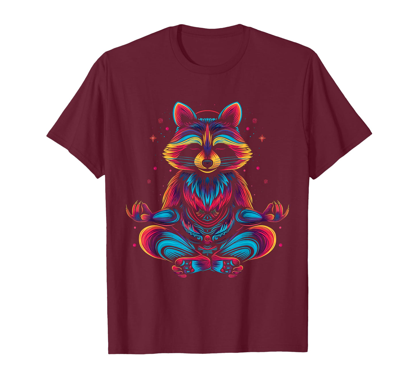 Raccoon Meditating Animal Meditation Zen Funny Yoga Yogi T-Shirt