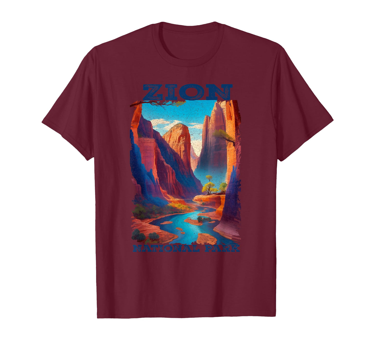 Zion National Park Utah Vintage The Narrows Vintage T-Shirt
