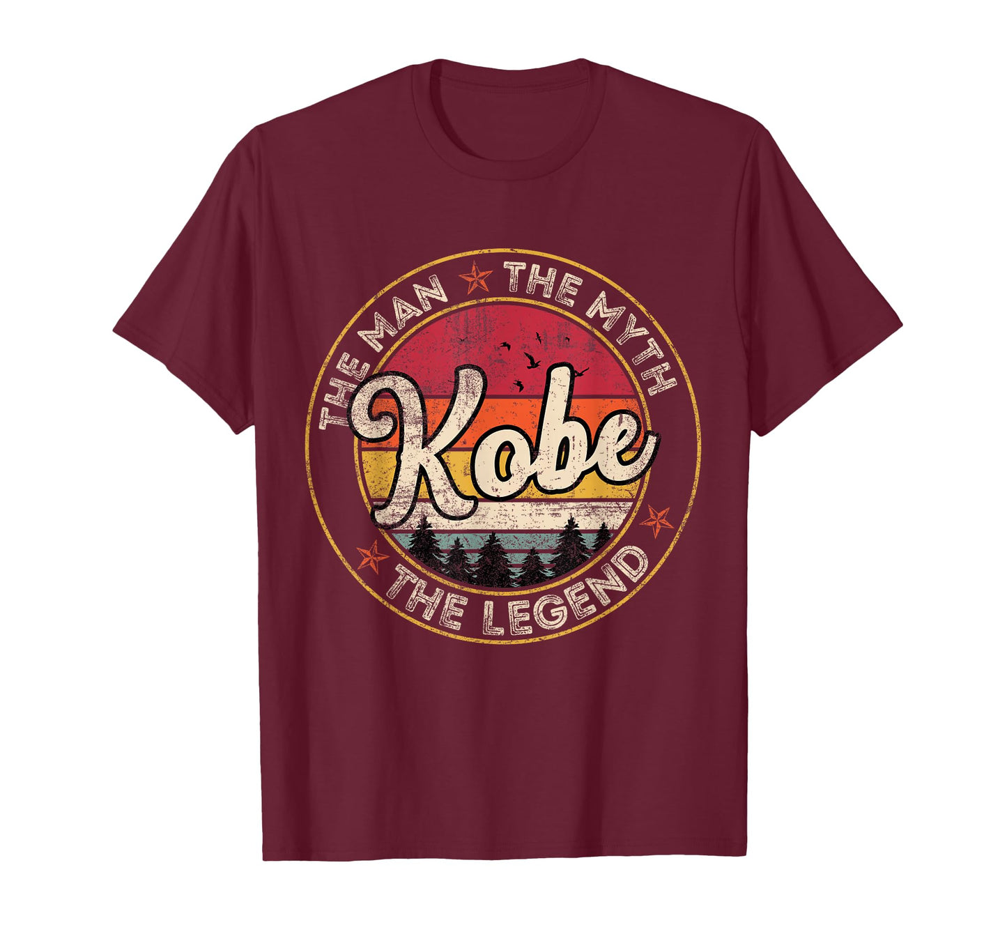 Kobe The Man The Myth The Legend Personalized Name T-Shirt