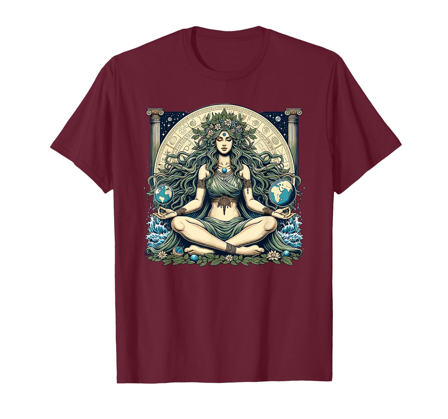 Earth Day Gaia Greek Pagan Mother Earth Hippie Nature Witchy T-Shirt