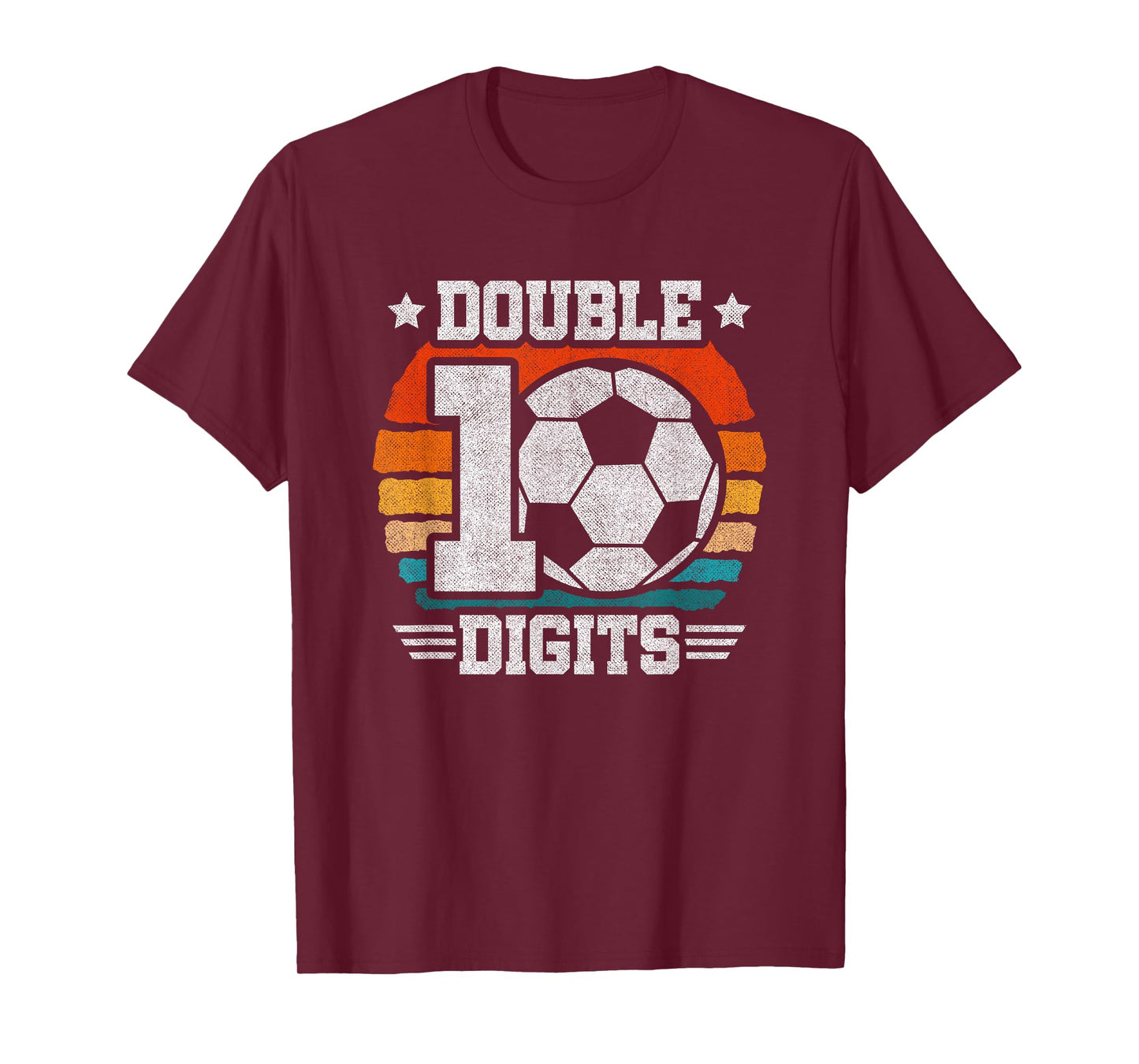 Soccer Birthday - Double Digits 10 Year Old - 10th Birthday T-Shirt