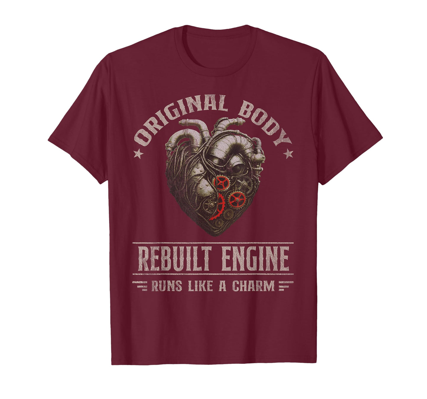 Vintage Open Heart Surgery Transplant Recovery Mens Womens T-Shirt