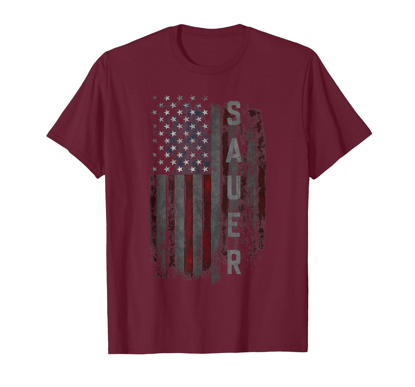 SAUER Family American Flag T-Shirt