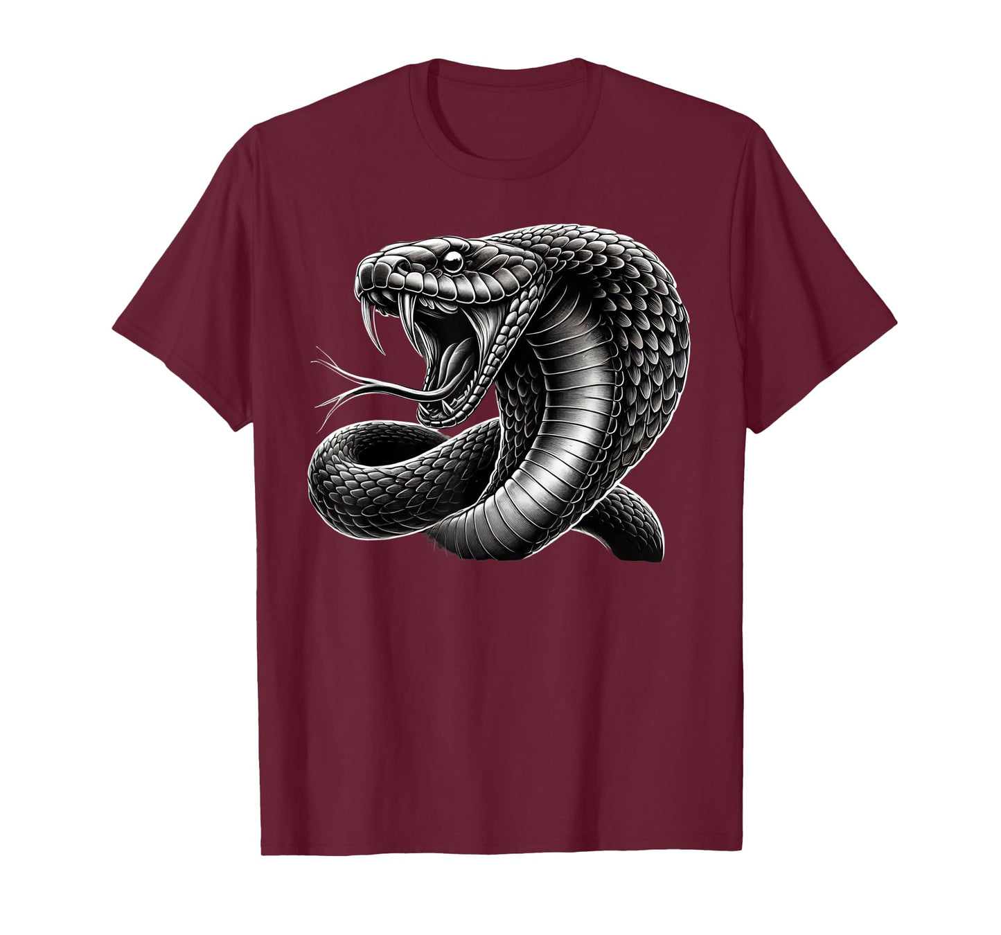 King Cobra Striking Pose Fierce Snake Lovers King Cobra T-Shirt