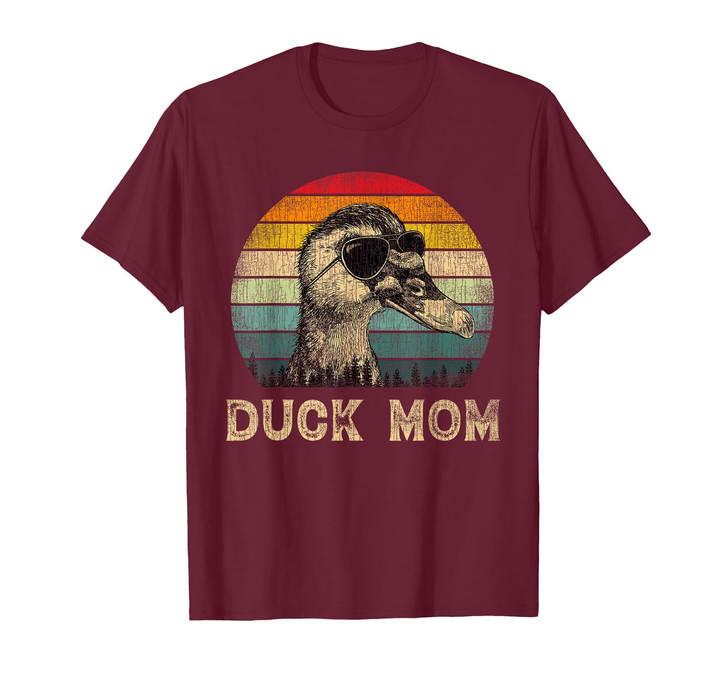 Vintage Duck Mom Duck Lovers Mommy Mother's Day T-Shirt