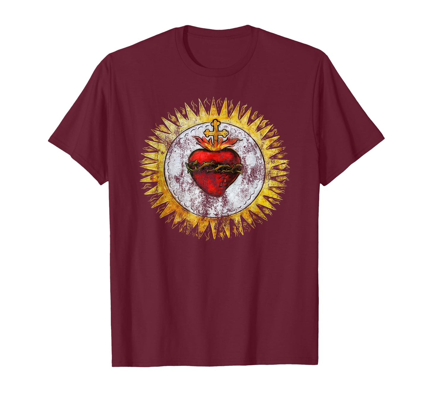 Sacred Heart of Jesus Christ Vintage Christian T-Shirt T-Shirt