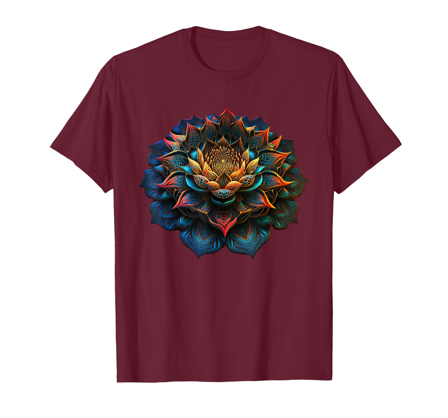 Lotus Flower Yoga Zen Bohemian Namaste Meditation.. T-Shirt
