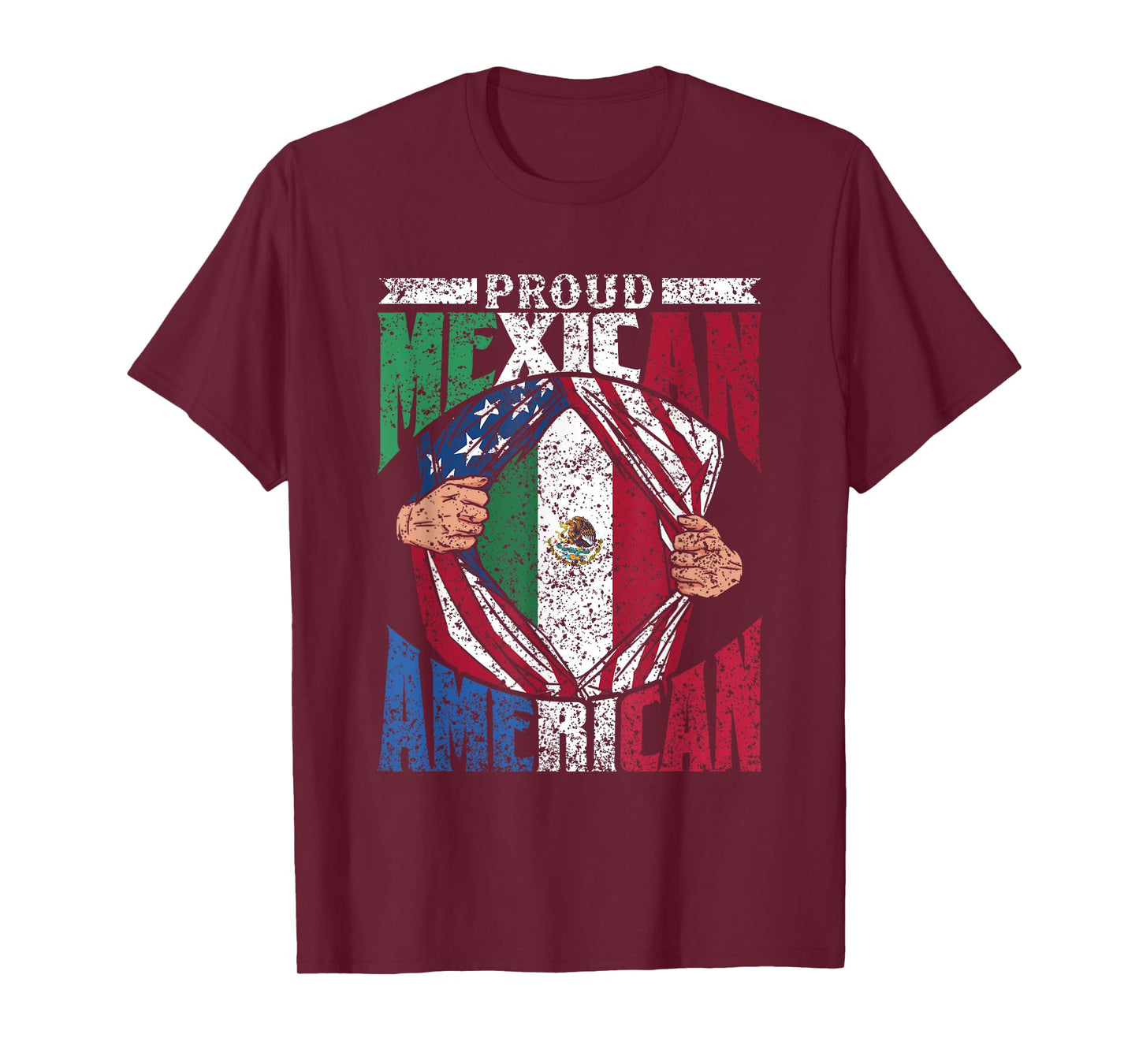 Proud Mexican American America Mexico Usa Mexican American T-Shirt