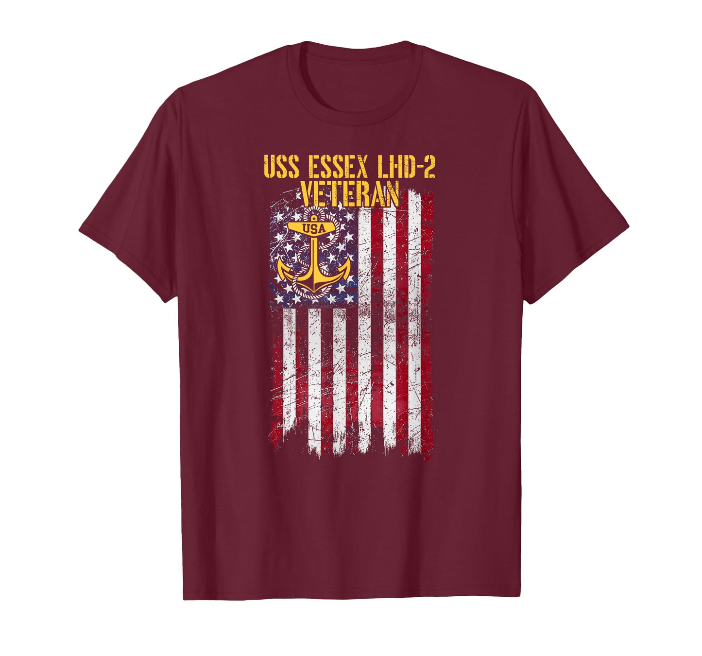 USS Essex LHD-2 Amphibious Assault Ship Veteran T-Shirt