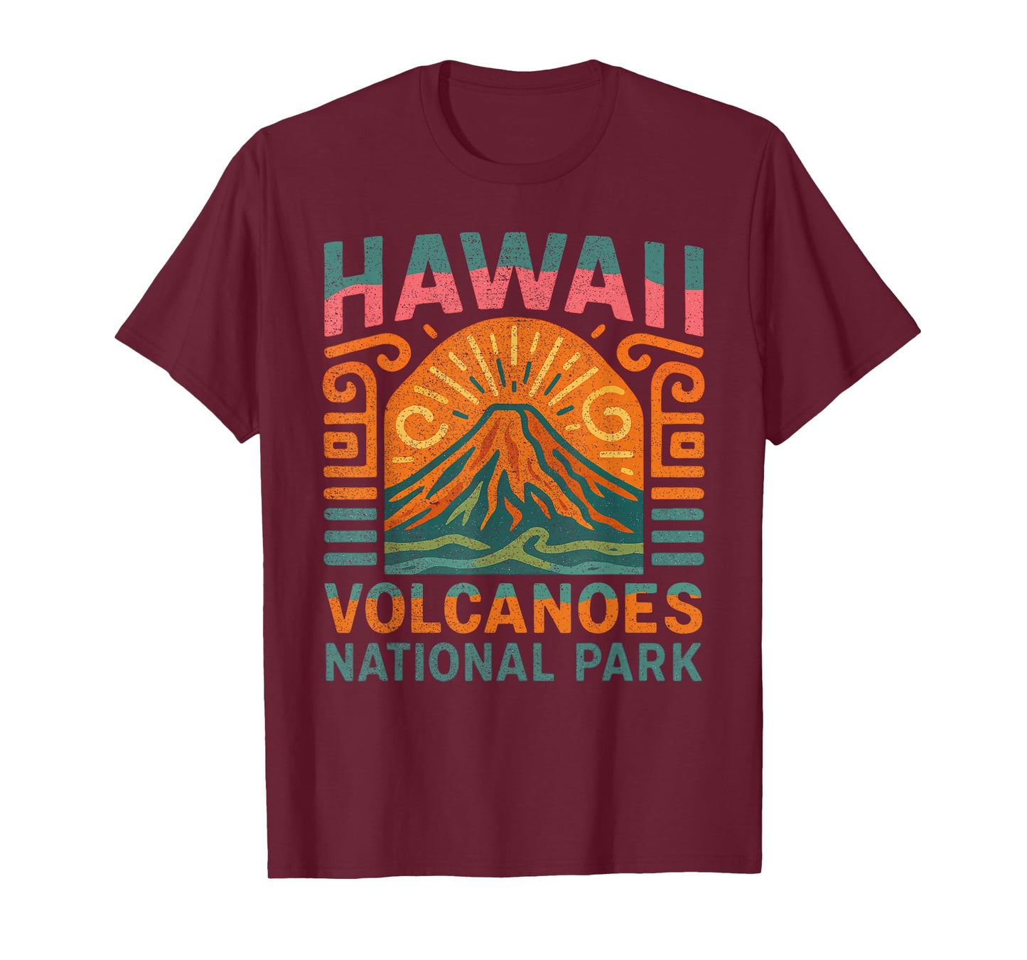 Vintage Hawaii Volcanoes National Park Retro T-Shirt