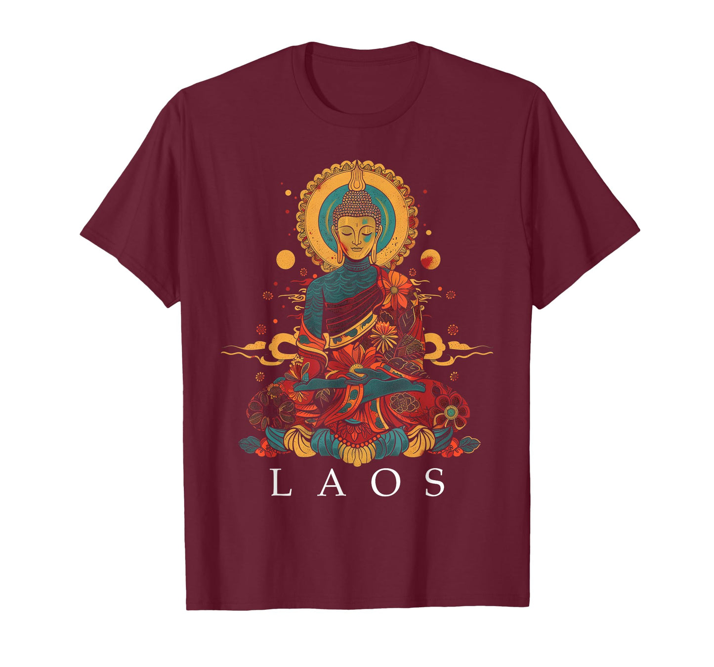 Laos Buddha Vintage Buddhist Souvenir T-Shirt