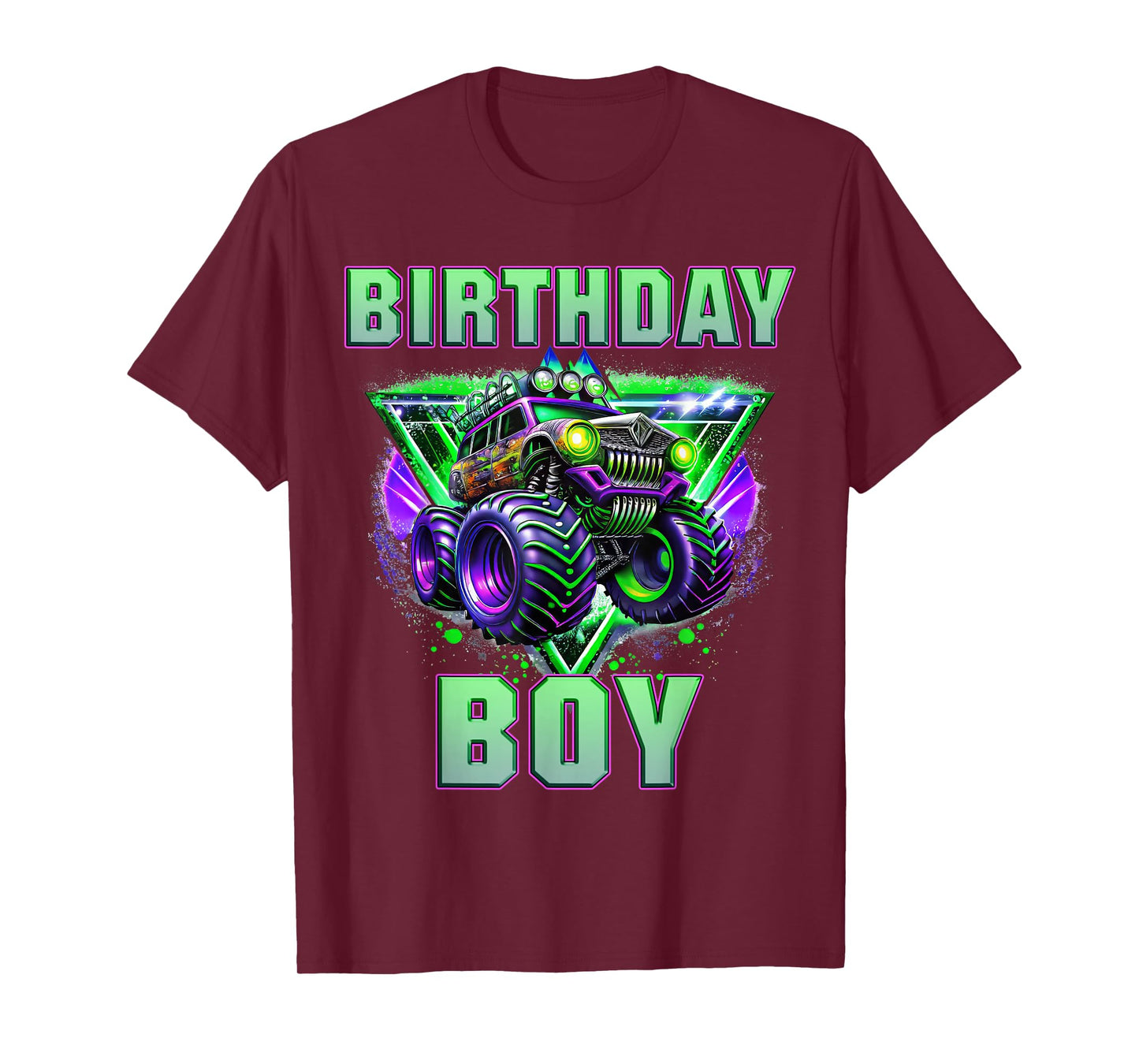 Birthday Boy Monster Truck Are My Jam Shirt Bday Party Kids T-Shirt