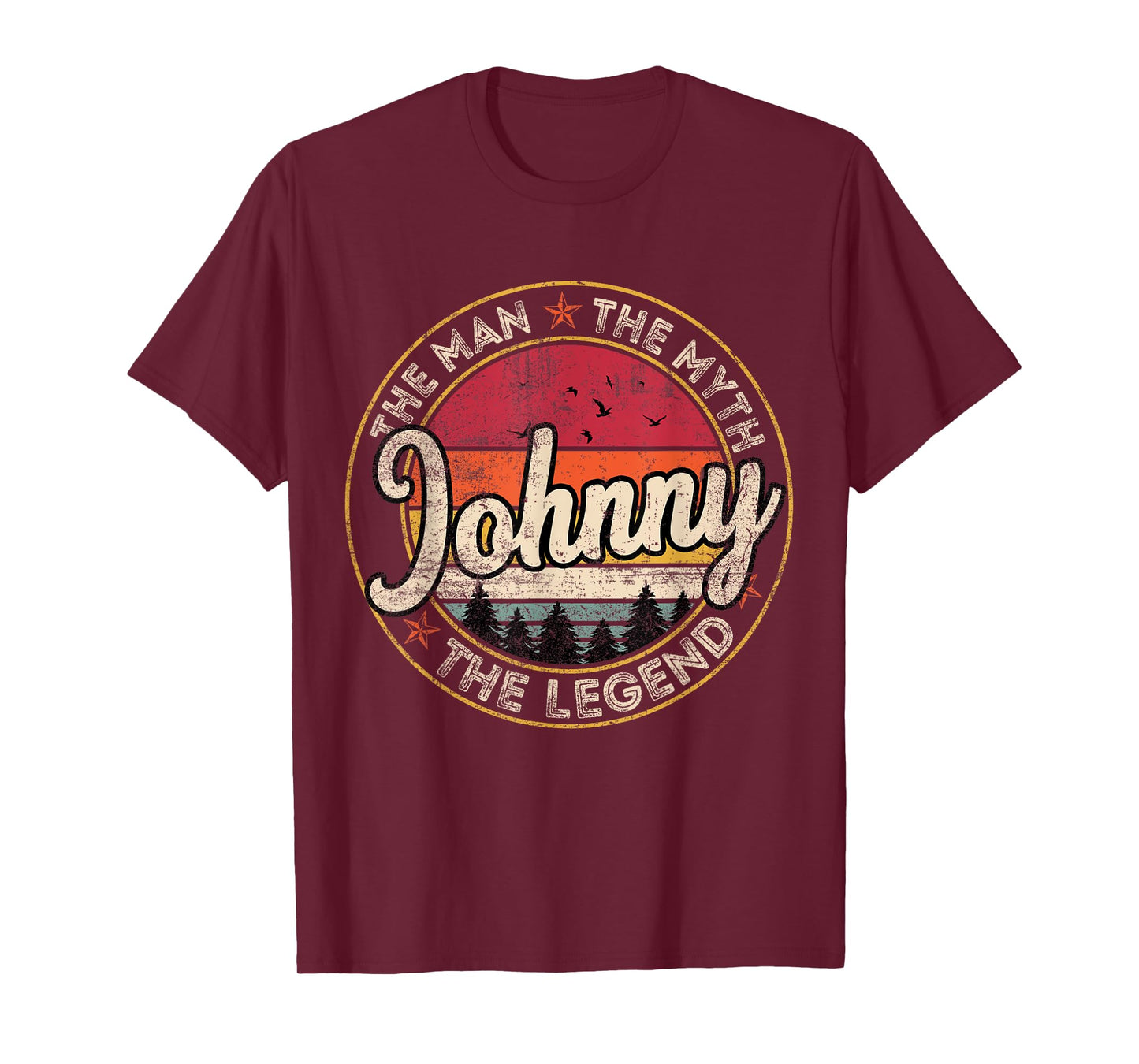 Johnny The Man The Myth The Legend Personalized Name T-Shirt