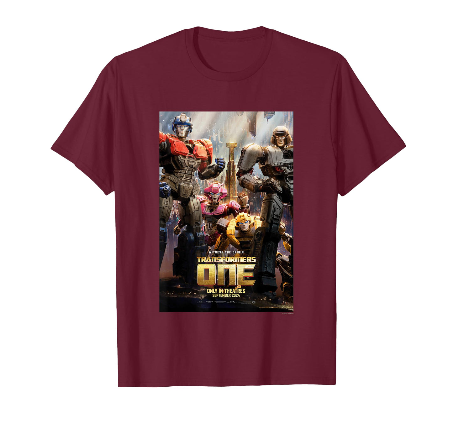 Transformers One Witness The Origin Movie Poster Vintage T-Shirt