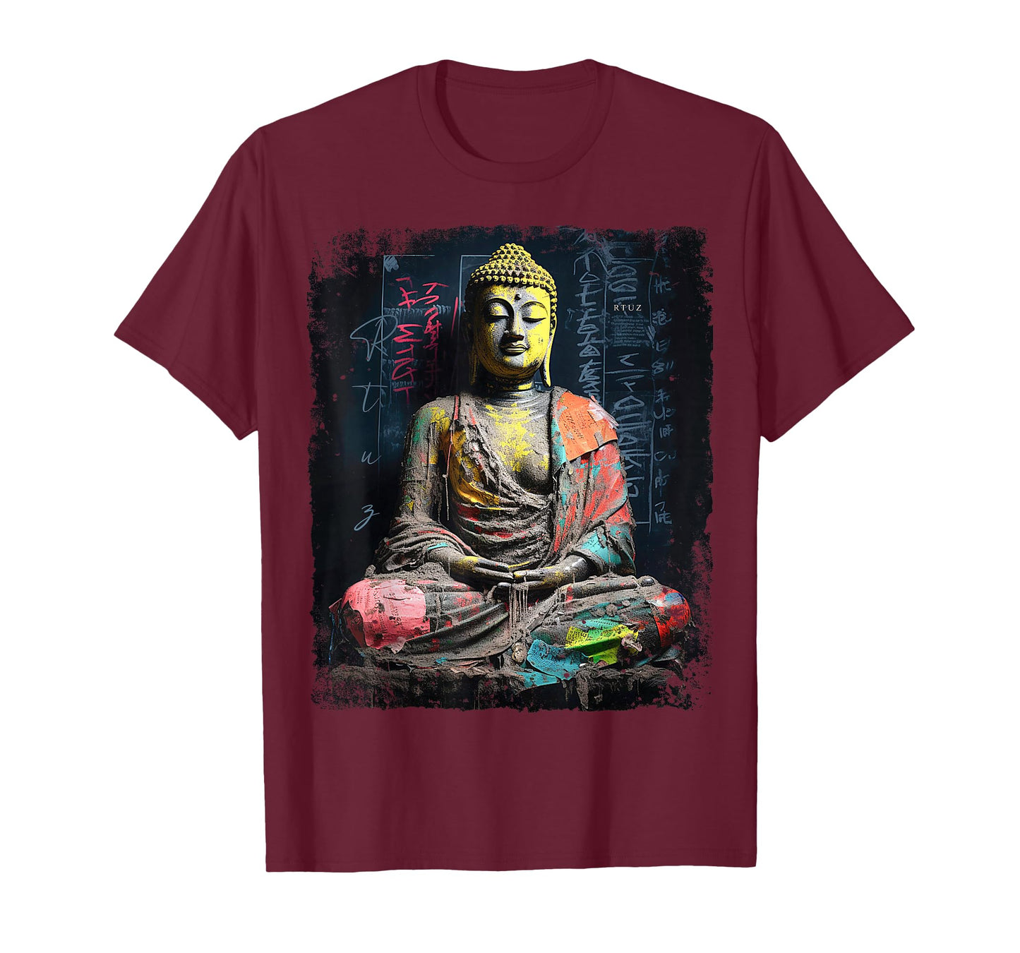 Hip Hop Y2K Vintage Hipster Retro Edgy Streetwear Buddha T-Shirt