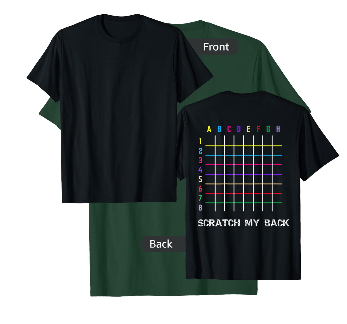 Please Scratch Me Backscratching Grid T-Shirt