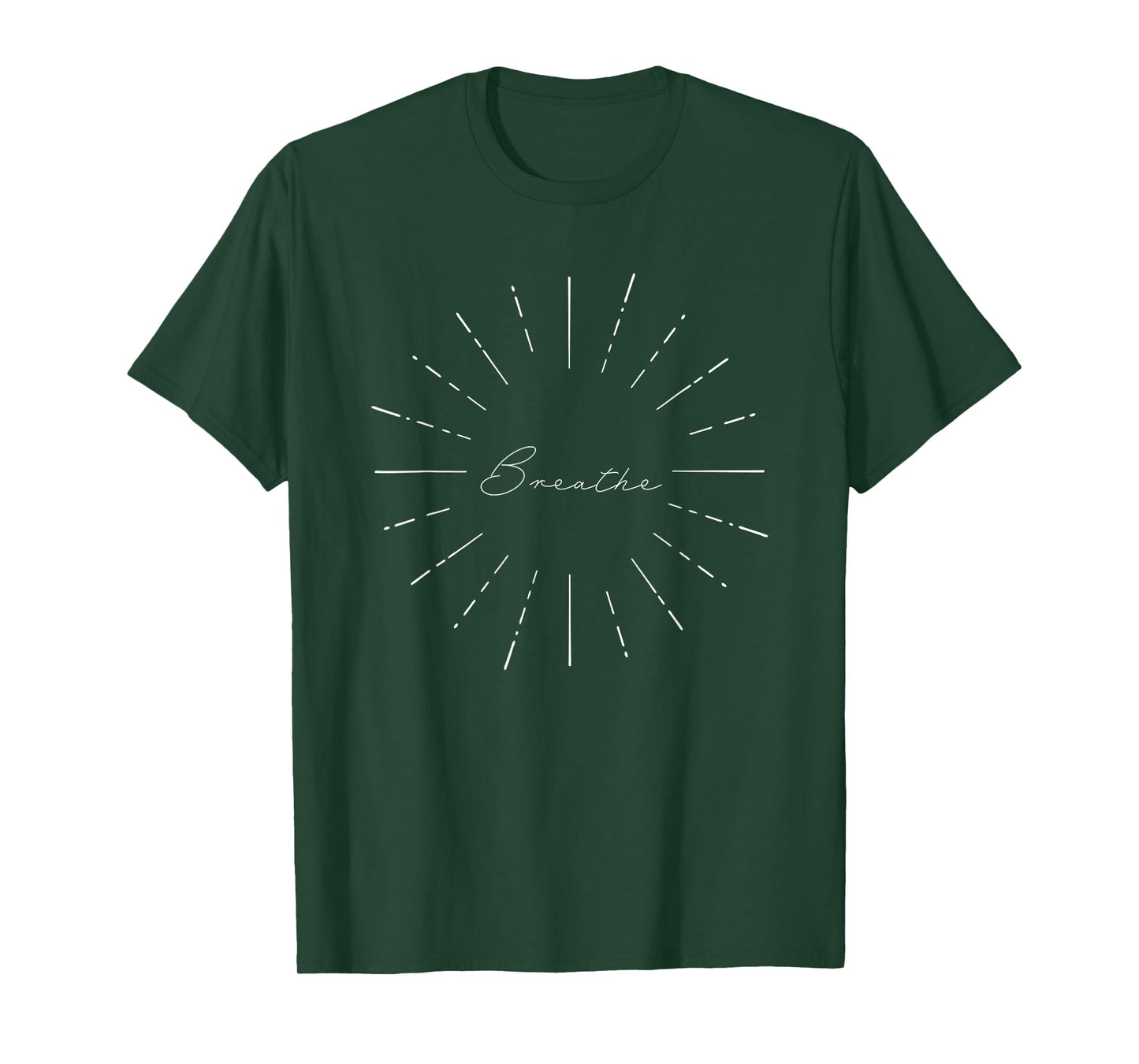 'Breathe' Starburst Calming Peaceful Breathwork Method Yoga T-Shirt