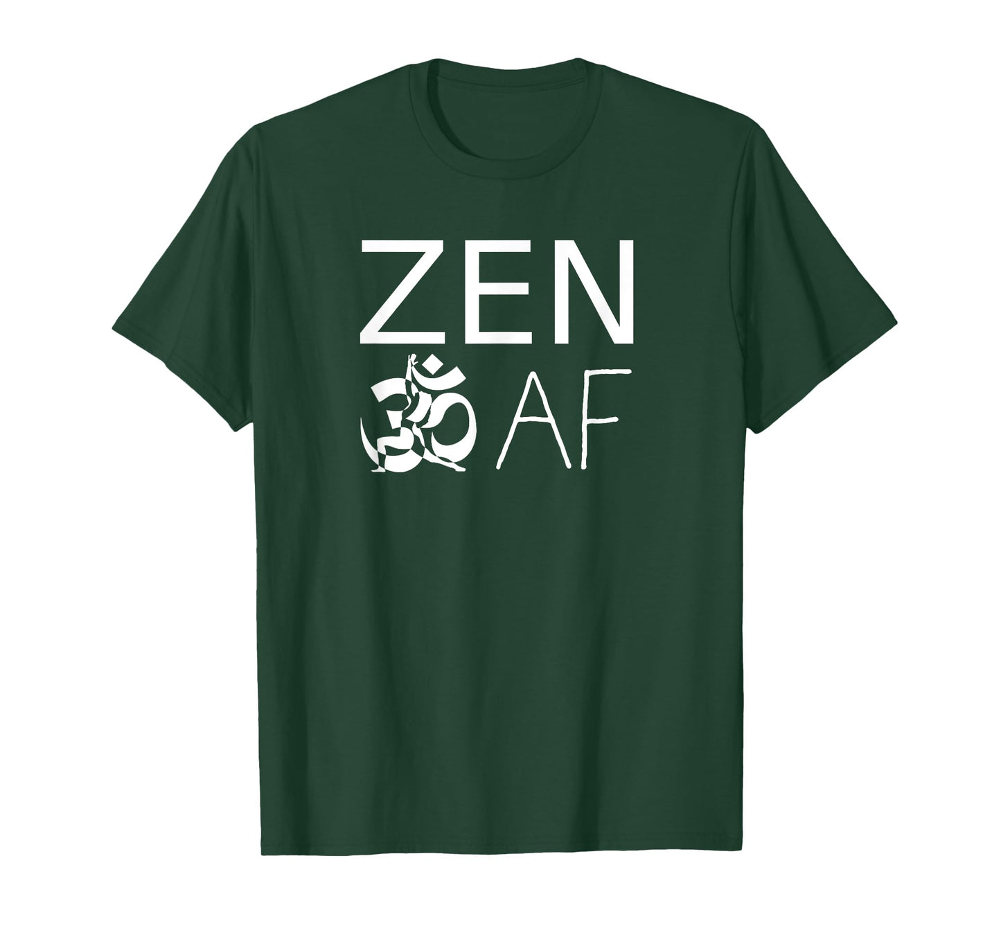 ZEN AF Ohm Sign Yoga Warrior T-Shirt