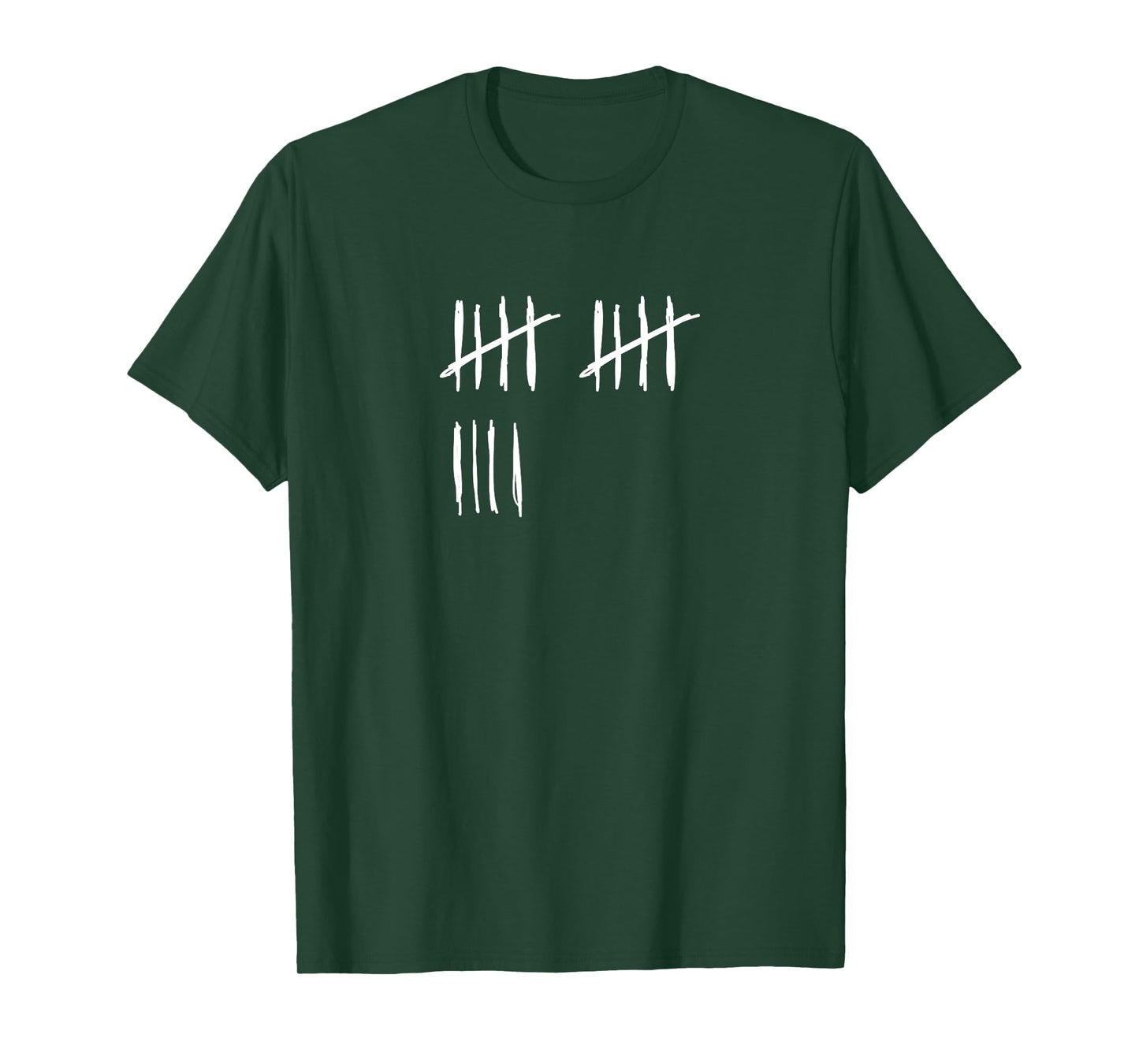 14 Years Done 14th Birthday Old Funny Tally Marks Counting T-Shirt