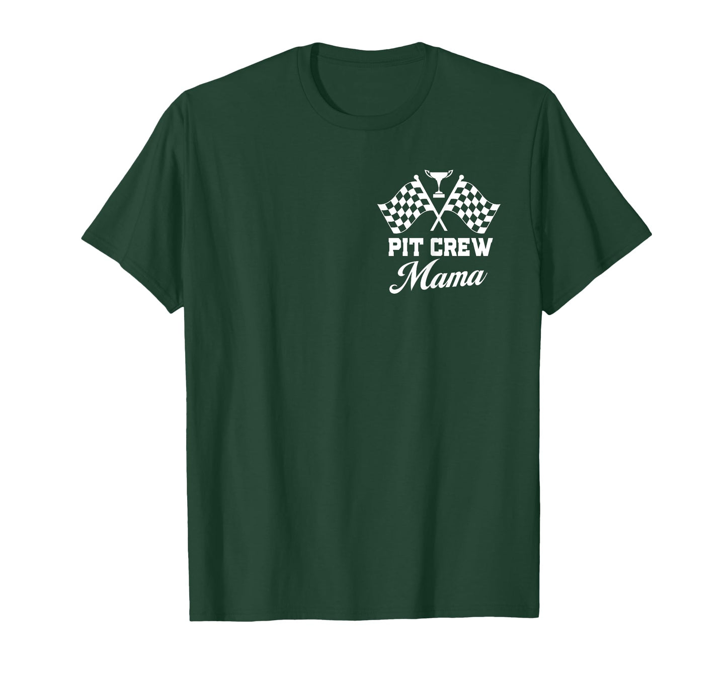 Pit Crew Mama Mother Race Car Birthday Party Racing Women T-Shirt