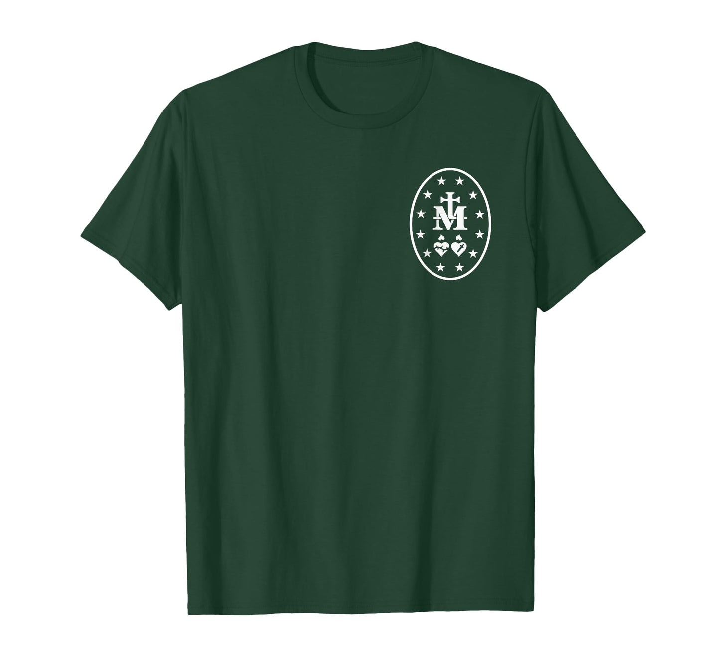 Miraculous Medal T-Shirt Catholic Virgin Mary Sacred Heart T-Shirt