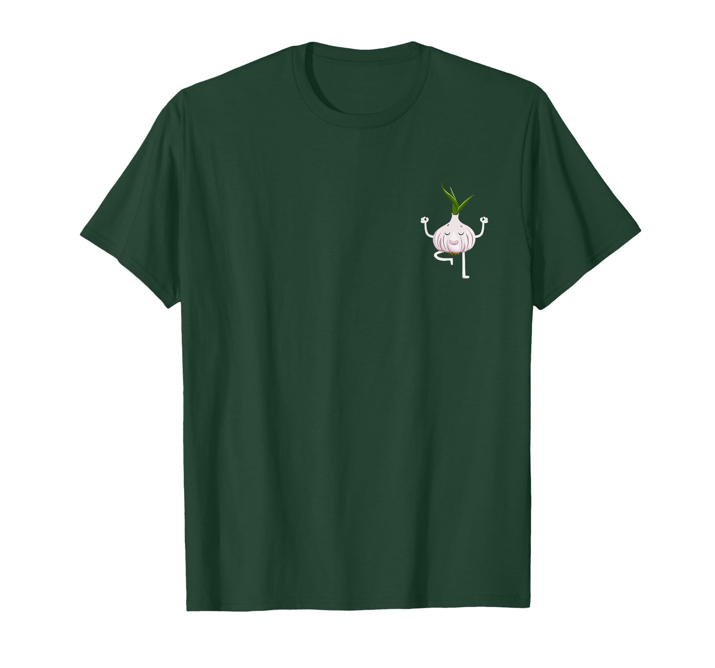 Yoga Fitness Instructor Garlic Lover Vegetable Farmer T-Shirt