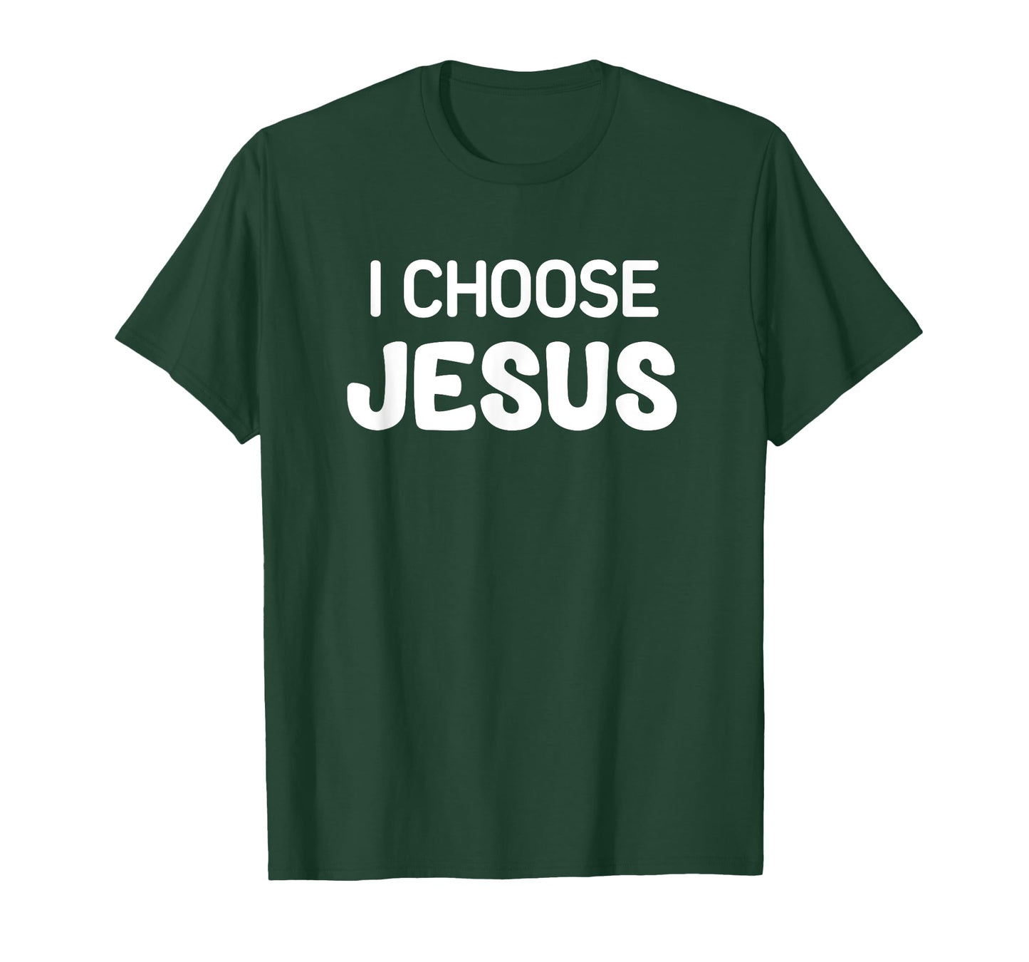 I Choose Jesus, Faith, Christian, Life Quotes T-Shirt, Small, Black