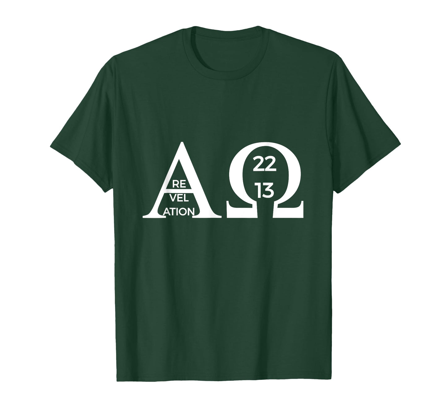 Revelation 22:13 Alpha Omega T-Shirt Bible Christian Shirt T-Shirt