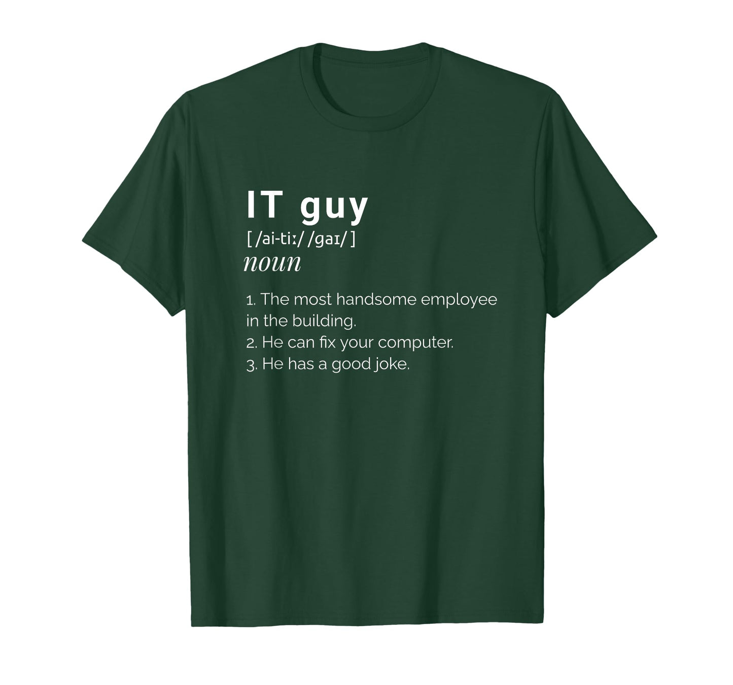 It Guy Funny Definition Computer Nerd T-Shirt