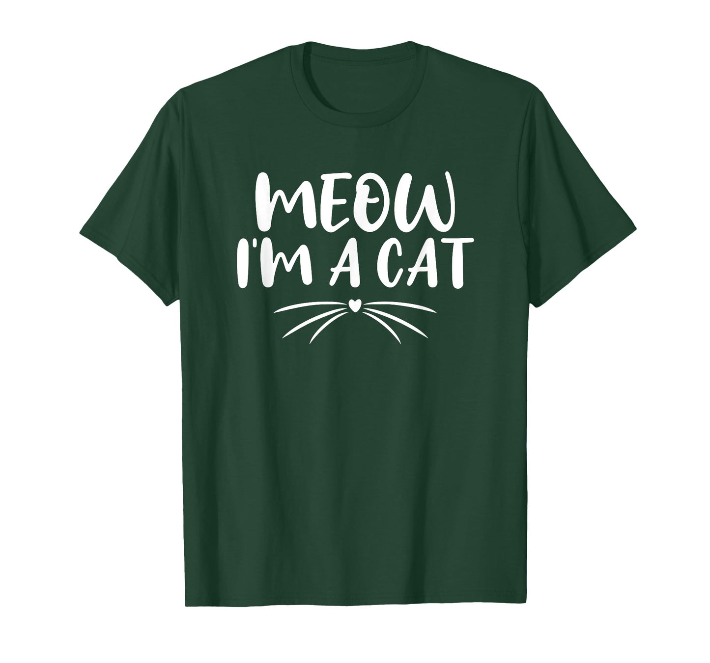 Meow I'm A Cat Funny Halloween Costume Couples 2021 T-Shirt for Men Women Kids
