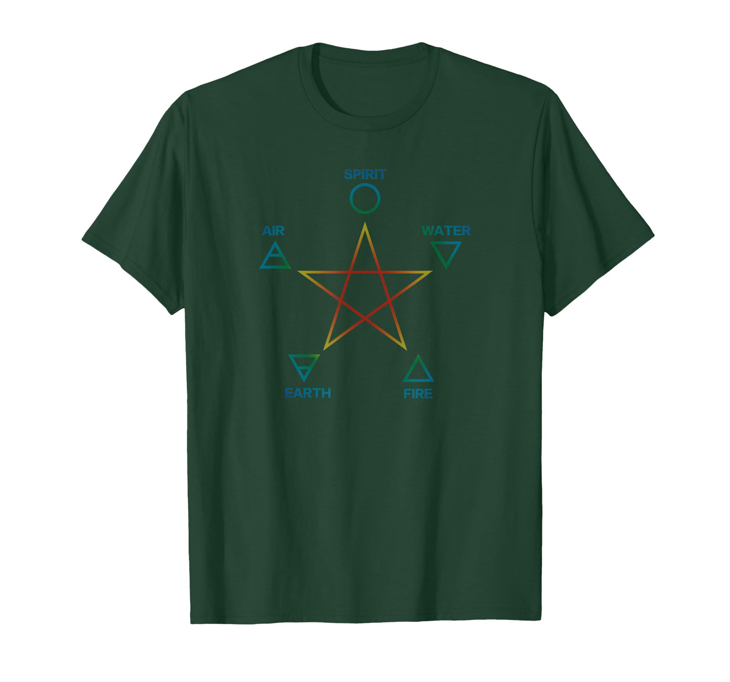 Elements, pentagram, symbol, alchemy, spirituality, magic T-Shirt