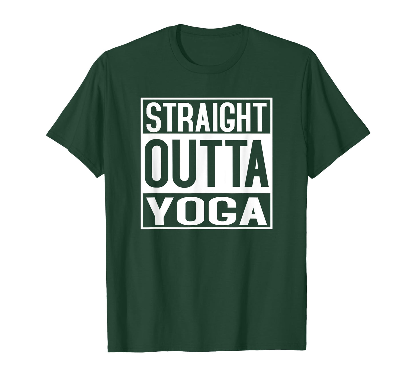 Straight Outta Yoga TShirt Shirt Funny Yogi Ashtanga Hot T-Shirt