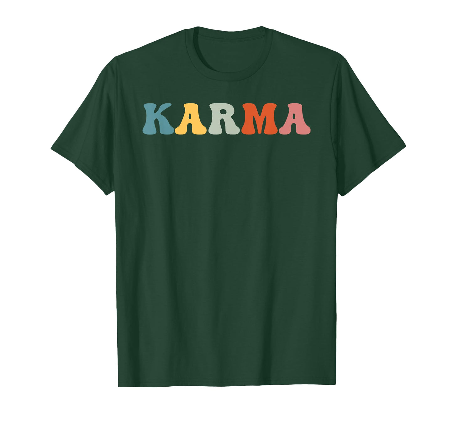 Karma T-Shirt Mens Womens Groovy Retro Shirt Karma Funny T-Shirt
