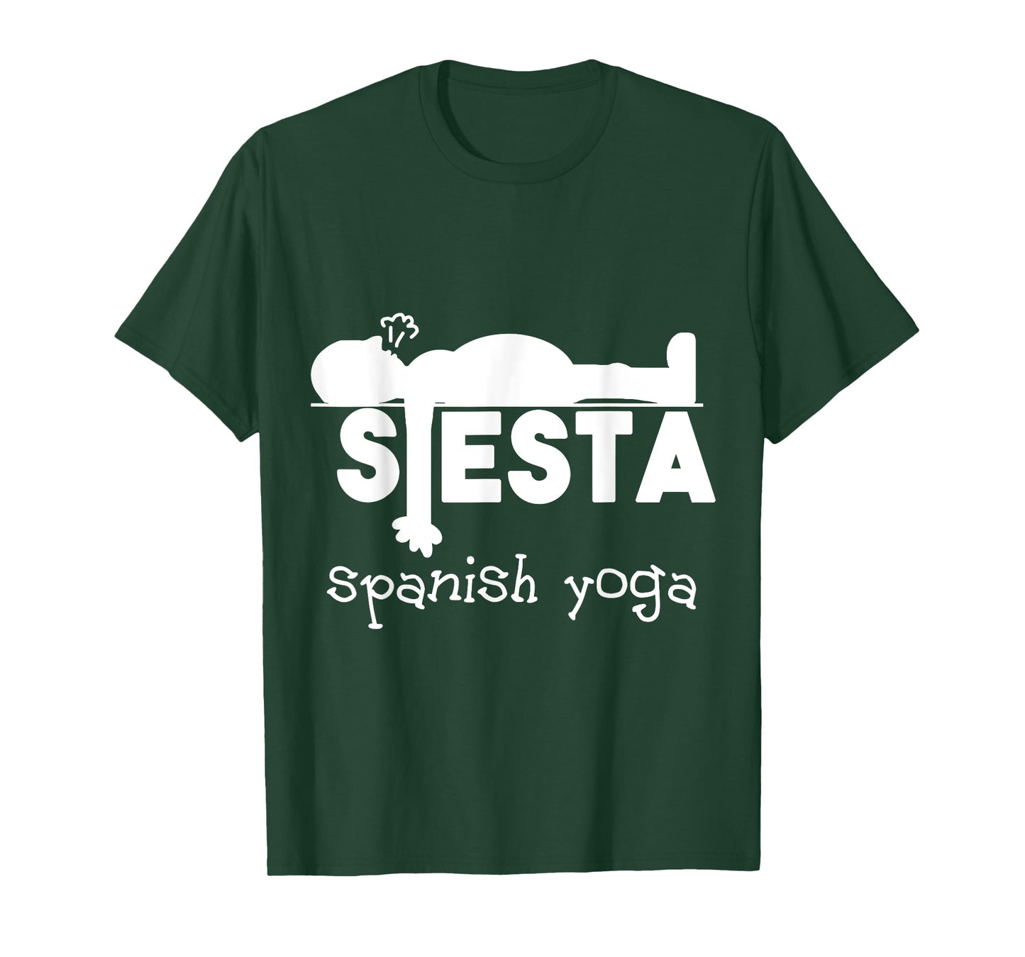 Yoga Gift & Funny Sleeping Fun Spanish Siesta T-Shirt