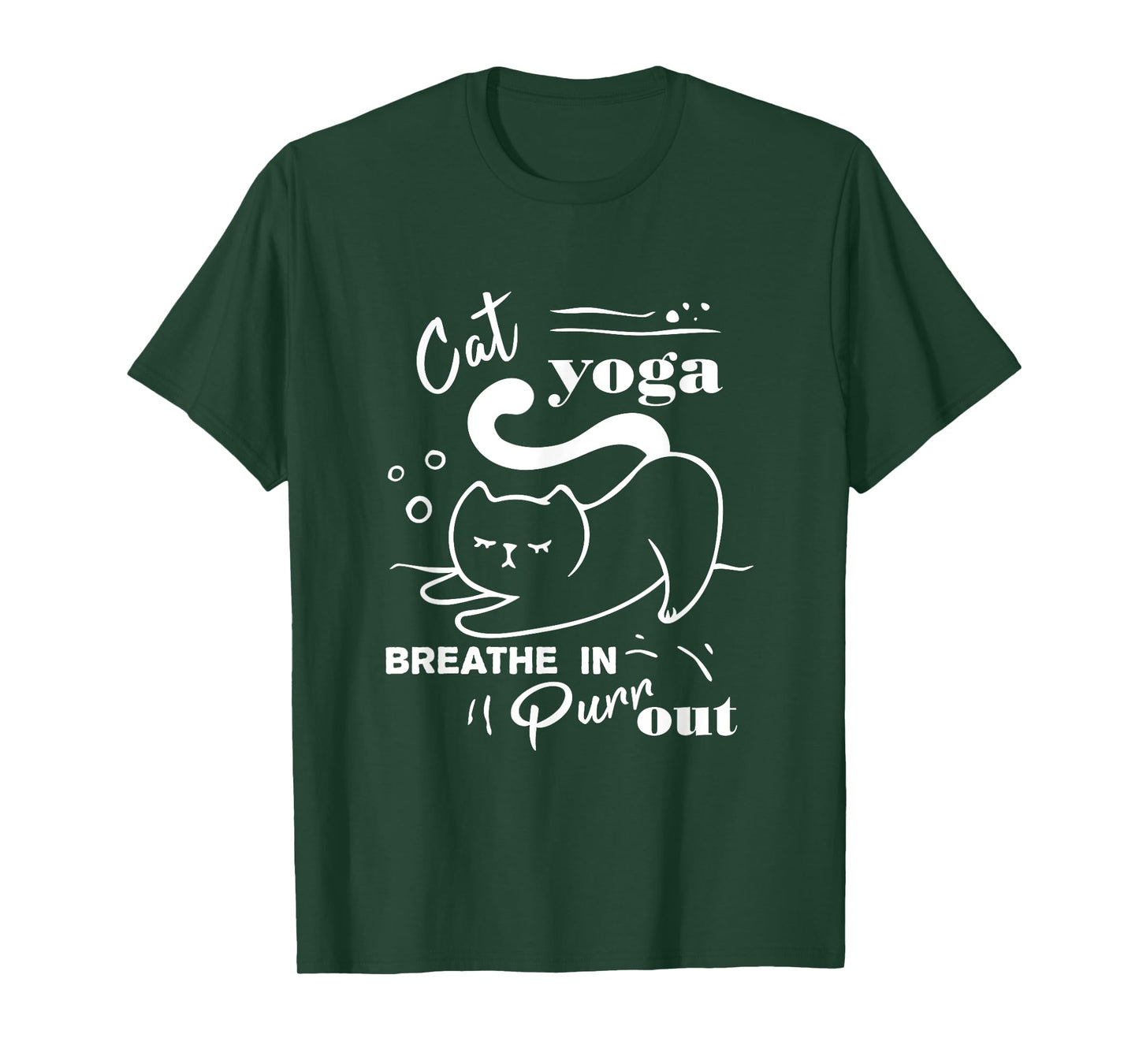 Cat Yoga Shirt Breathe In Purr Out T-Shirt