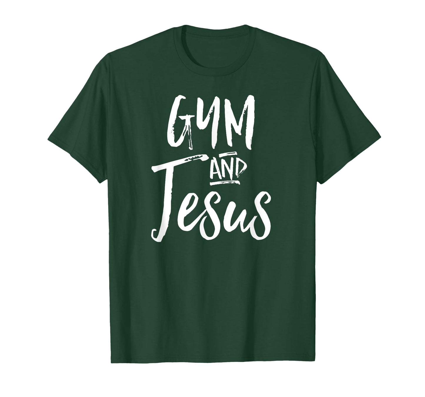 Gym And Jesus Shirt Christian Exercise Workout Yoga Tee T-Shirt